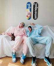 Load image into Gallery viewer, Baby Pink Cosy Set - [Pairs UK] [jogging bottoms] [ are those pairs] [mike pairs] [sweatpants] [patterned sweatpants] [patterned pants] 