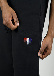Black Splat Wool Pairs™ - [Pairs UK] [jogging bottoms] [ are those pairs] [mike pairs] [sweatpants] [patterned sweatpants] [patterned pants] 