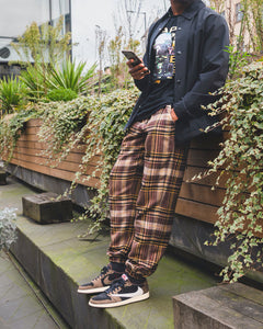 Patterned ‘Cactus Check’ Pair - [Pairs UK] [jogging bottoms] [ are those pairs] [mike pairs] [sweatpants] [patterned sweatpants] [patterned pants] 