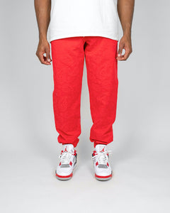 Red Paisley Pairs - [Pairs UK] [jogging bottoms] [ are those pairs] [mike pairs] [sweatpants] [patterned sweatpants] [patterned pants] 