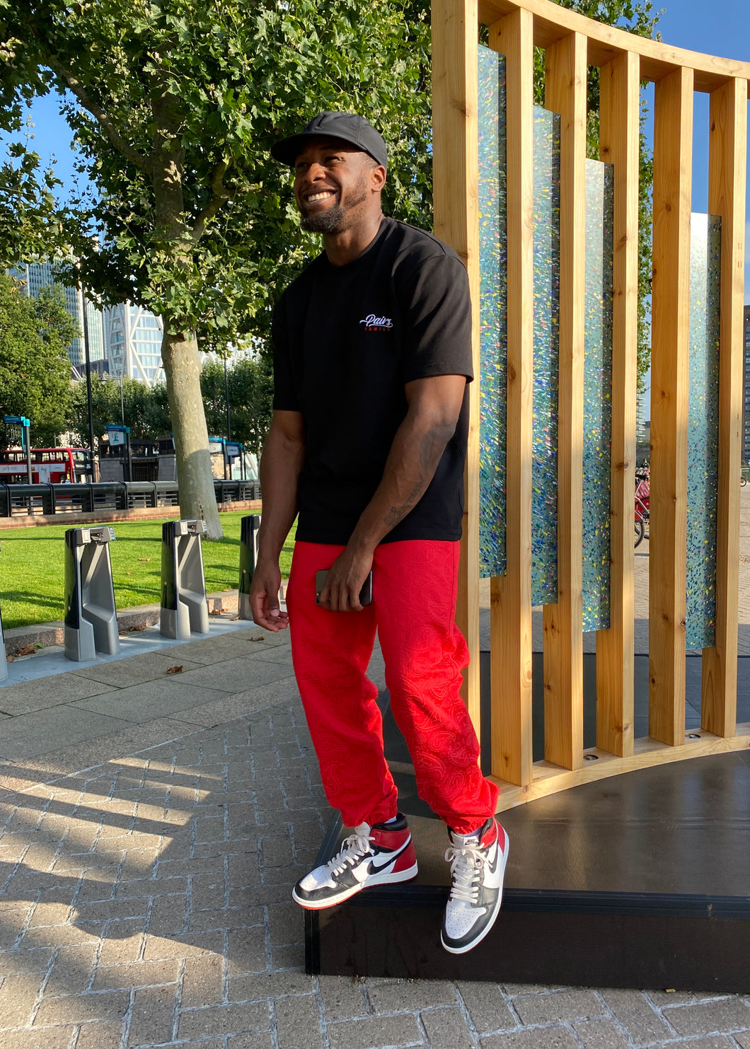 Red sales paisley pants