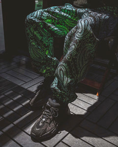 Patterned ‘Iridescent Paisley’ Pair - [Pairs UK] [jogging bottoms] [ are those pairs] [mike pairs] [sweatpants] [patterned sweatpants] [patterned pants] 