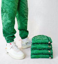 Load image into Gallery viewer, The &#39;Daily Greens&#39; pair - [Pairs UK] [jogging bottoms] [ are those pairs] [mike pairs] [sweatpants] [patterned sweatpants] [patterned pants] 
