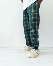 Load image into Gallery viewer, CYBER Green Tartan Pairs™ - [Pairs UK] [jogging bottoms] [ are those pairs] [mike pairs] [sweatpants] [patterned sweatpants] [patterned pants] 