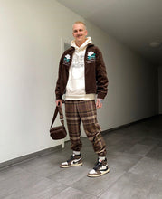 Load image into Gallery viewer, Patterned ‘Cactus Check’ Pair - [Pairs UK] [jogging bottoms] [ are those pairs] [mike pairs] [sweatpants] [patterned sweatpants] [patterned pants] 