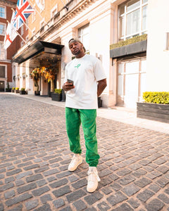 Green Corduroy - [Pairs UK] [jogging bottoms] [ are those pairs] [mike pairs] [sweatpants] [patterned sweatpants] [patterned pants] 