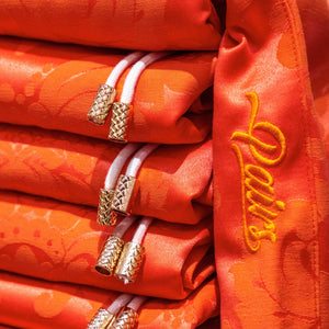 Patterned 'Zesty Orange' Pair - [Pairs UK] [jogging bottoms] [ are those pairs] [mike pairs] [sweatpants] [patterned sweatpants] [patterned pants] 
