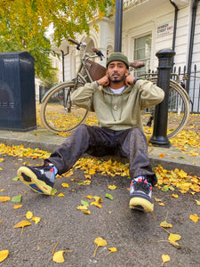 The ‘Black-Leaf’ Pair - [Pairs UK] [jogging bottoms] [ are those pairs] [mike pairs] [sweatpants] [patterned sweatpants] [patterned pants] 