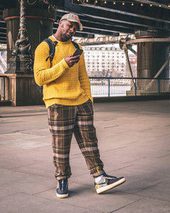 Patterned ‘Cactus Check’ Pair - [Pairs UK] [jogging bottoms] [ are those pairs] [mike pairs] [sweatpants] [patterned sweatpants] [patterned pants] 