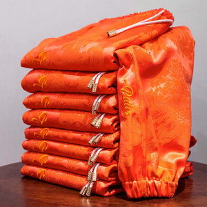 Patterned 'Zesty Orange' Pair - [Pairs UK] [jogging bottoms] [ are those pairs] [mike pairs] [sweatpants] [patterned sweatpants] [patterned pants] 