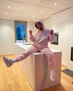 Baby Pink Cosy Set - [Pairs UK] [jogging bottoms] [ are those pairs] [mike pairs] [sweatpants] [patterned sweatpants] [patterned pants] 