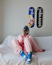 Load image into Gallery viewer, Baby Pink Cosy Set - [Pairs UK] [jogging bottoms] [ are those pairs] [mike pairs] [sweatpants] [patterned sweatpants] [patterned pants] 