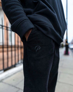 Black Corduroy - [Pairs UK] [jogging bottoms] [ are those pairs] [mike pairs] [sweatpants] [patterned sweatpants] [patterned pants] 